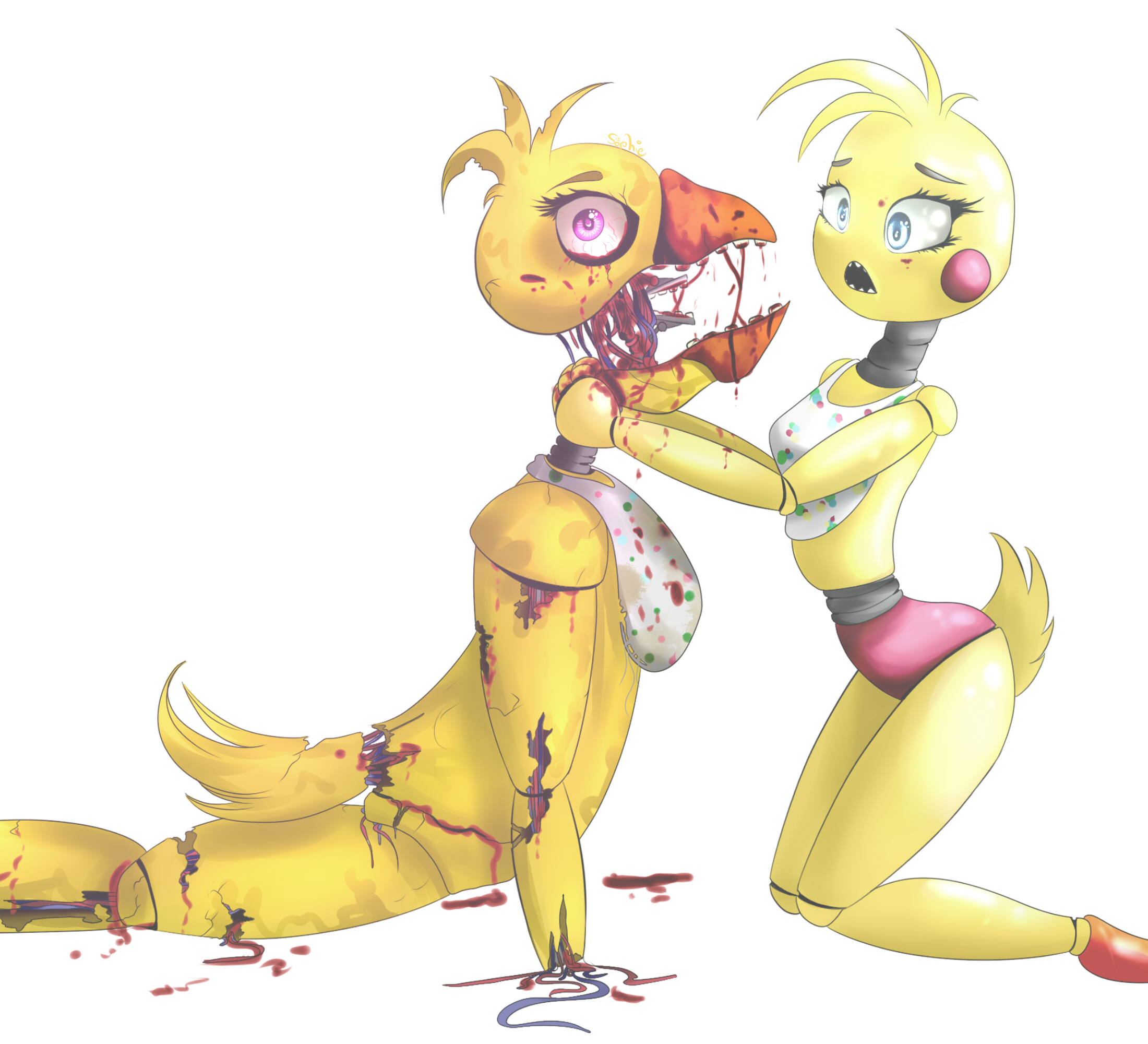 Withered Chica is fab 😏 image by @unkowniakqmak.